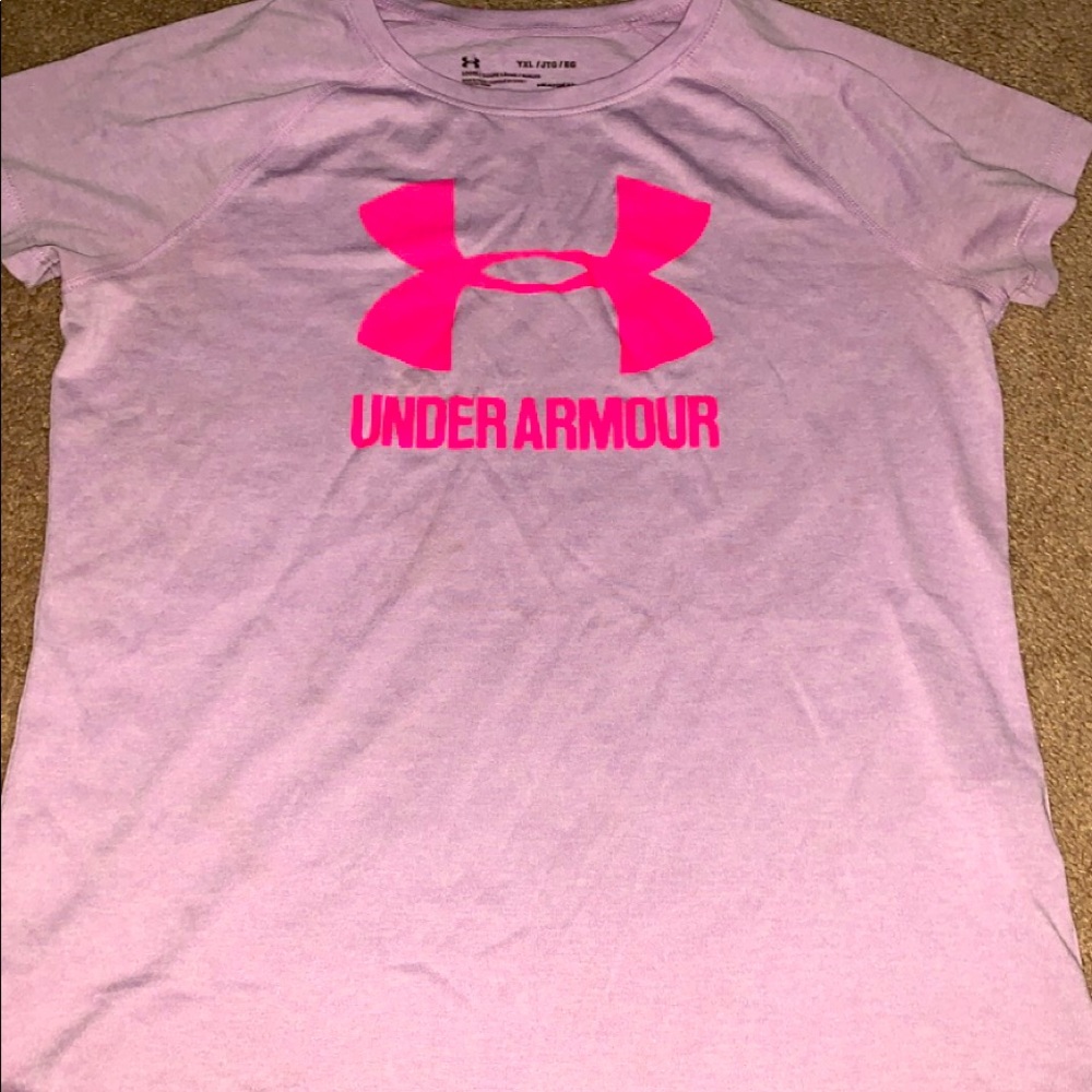 under armor pink shirt